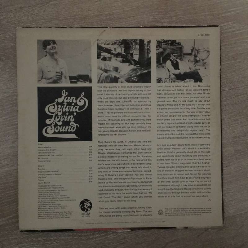 Ian & Sylvia - Lovin' Sound - Vinyl LP Record - Opened  - Very-Good Quality (VG)