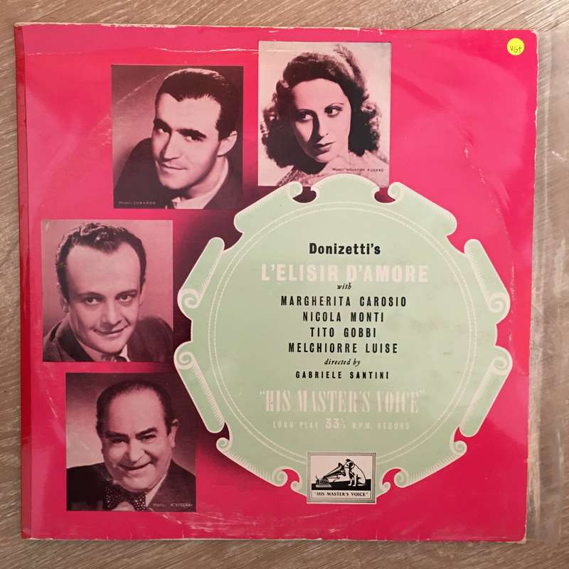 Donizetti  L'elisir D'amore - Vinyl LP Record - Opened  - Very-Good+ Quality (VG+)