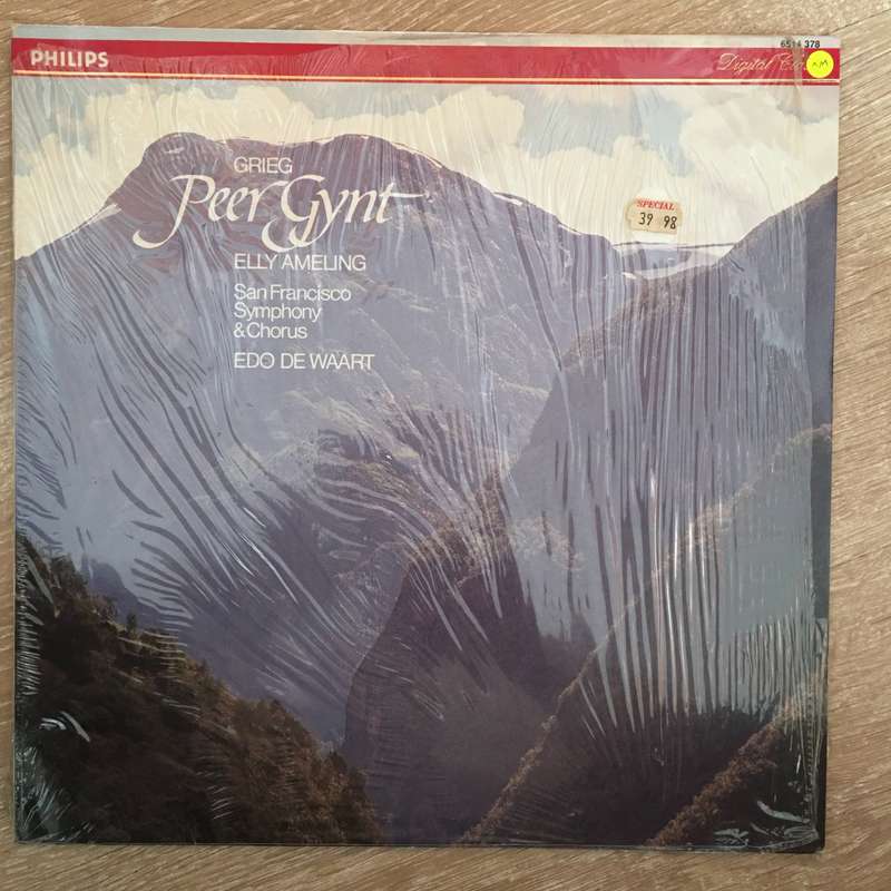 Edvard Grieg  Peer Gynt - Vinyl LP Record - Opened  - Very-Good+ Quality (VG+)