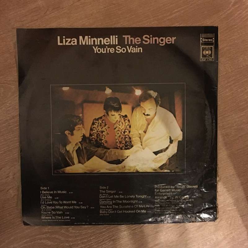 Liza Minnelli - The Singer - Vinyl LP Record - Opened  - Very-Good Quality (VG)