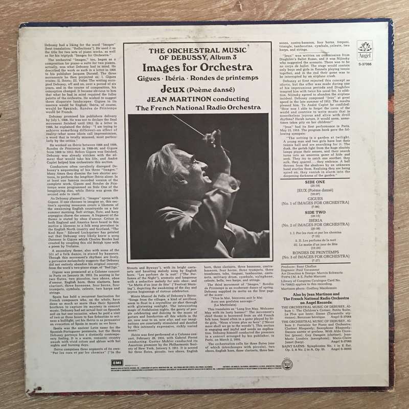 Claude Debussy, Jean Martinon, The French National Radio Orchestra  The Orchestral Music of...