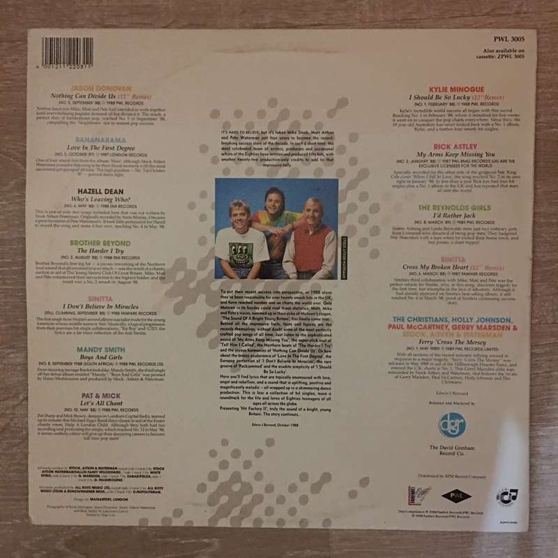 The Hit Factory 2 - The Best Of Stock Aitken Waterman - Vinyl LP Record - Very-Good+ Quality (VG+)