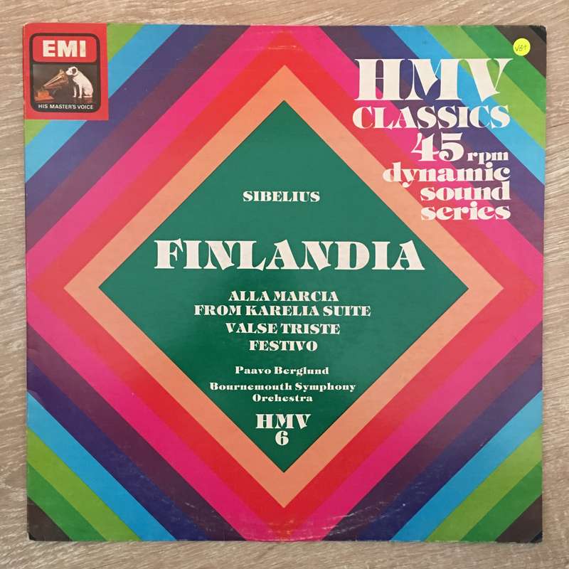 Sibelius Finlandia - Alla Marcia - HMV Classics Dynamic Sound Series- 45 RPM - Vinyl LP Record  (...