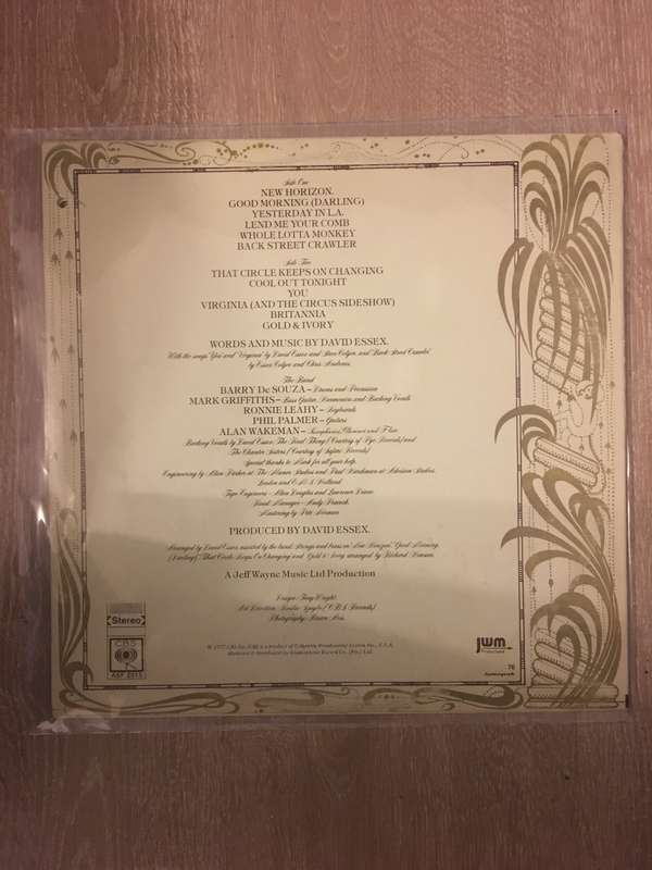 David Essex - Gold and Ivory - Vinyl LP - Opened  - Very-Good+ Quality (VG+)