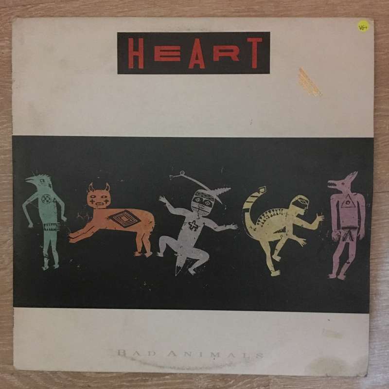 Heart  Bad Animals -  Vinyl LP Record - Very-Good+ Quality (VG+)