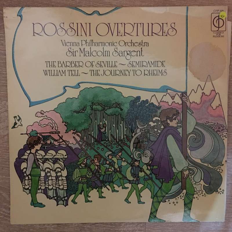 Rossini Overtures - Vienna Philharmonic Orchestra - Sir Malcolm Sargent   - Vinyl LP Rec...