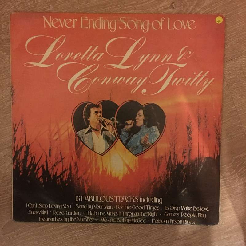 Loretta Lynn & Conway Twitty - Never Ending Song Of Love - Vinyl LP Record - Opened  - Very-Good ...