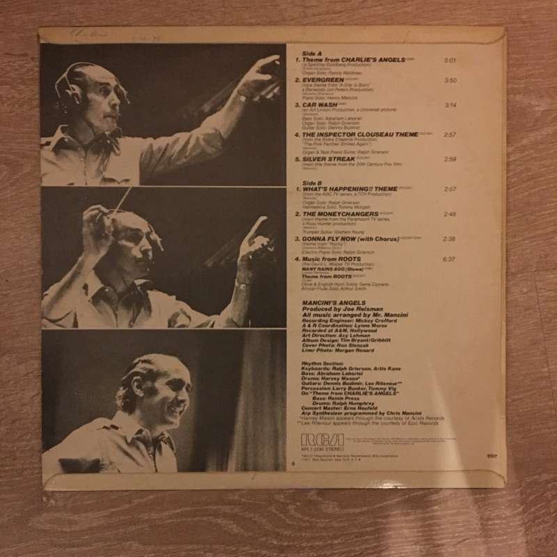 Mancini's Angels - Vinyl LP Record - Opened  - Very-Good Quality (VG)
