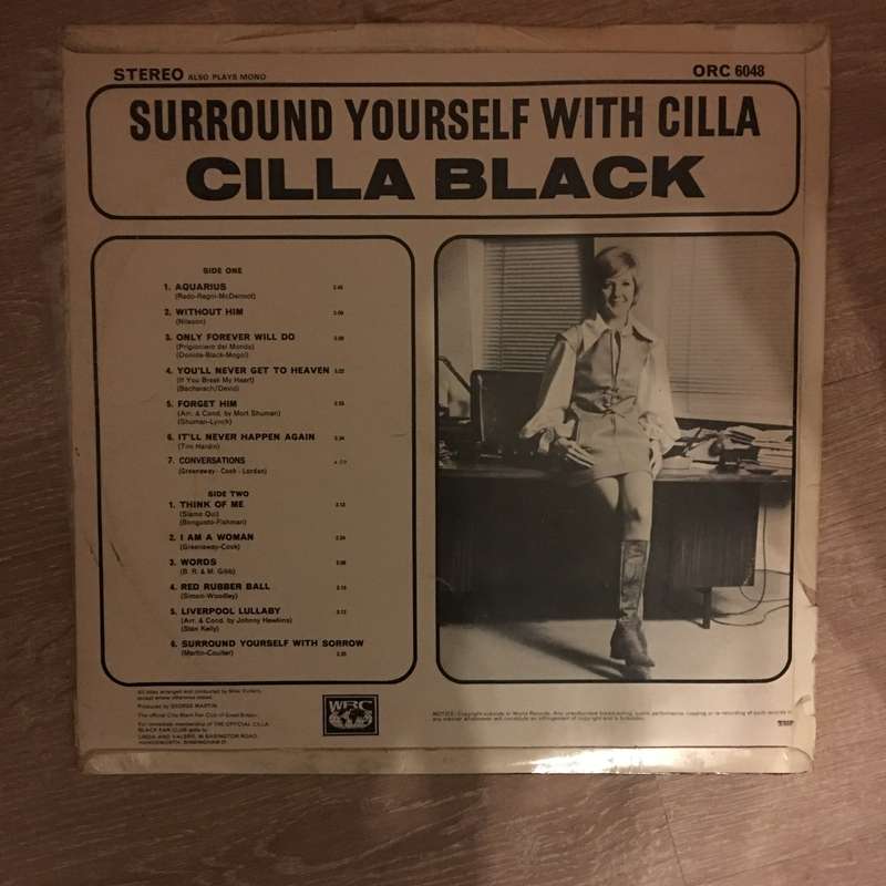 Cilla Black - Surround Yourself With Cilla - Vinyl LP Record - Opened  - Very-Good Quality (VG)