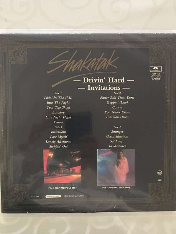 Shakatak - Drivin Hard and Invitations - Limited Edition Double Vinyl LP Record  (VG+)