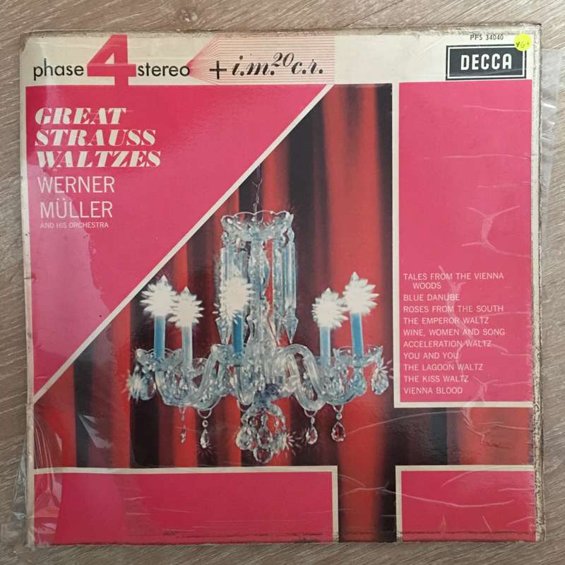 Werner Muller - Great Strauss Waltzes - Vinyl Record - Opened  - Very-Good+ Quality (VG+)