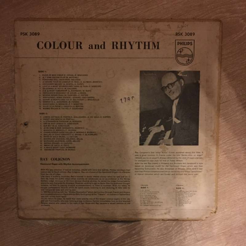 Ray Colignon - Colour & Rythm - Vinyl LP Record - Opened  - Good Quality (G)