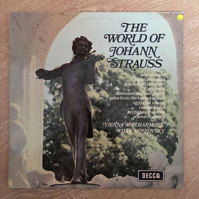 The World Of Johann Strauss - Vinyl Record - Opened  - Very-Good+ Quality (VG+)