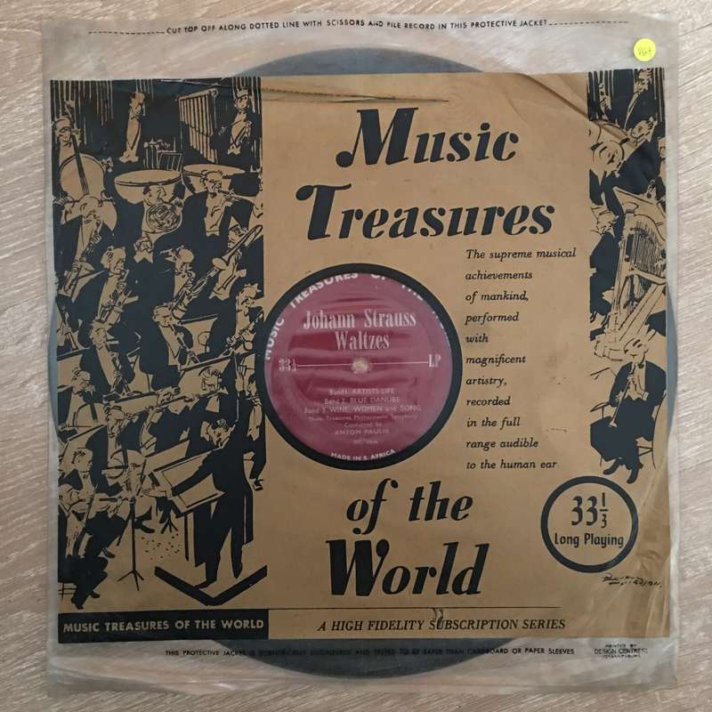 Music Treasures Of The World - Johann Strauss Waltzes - Vinyl Record - Opened  - Very-Good+ Quali...