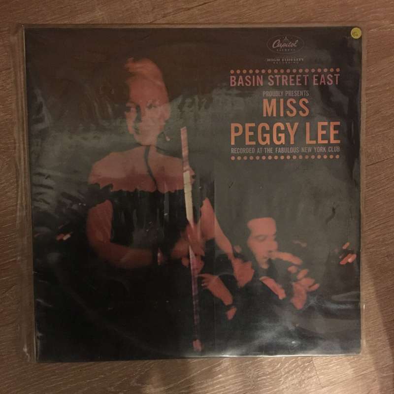 Basin Street East Proudly Presents Miss Peggy Lee Recorded At The Fabulous New York Club - Vinyl ...