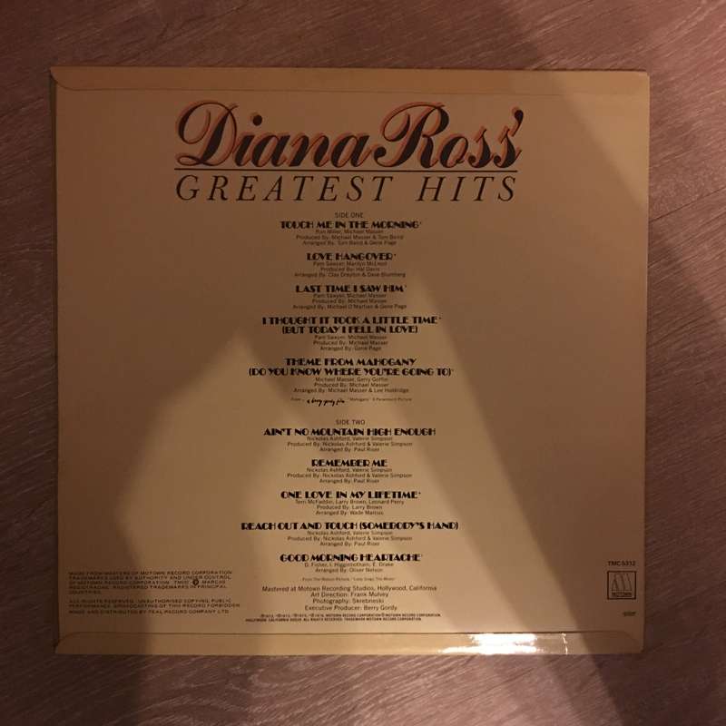 Diana Ross - Greatest Hits - Vinyl LP Record - Opened  - Very-Good+ Quality (VG+)