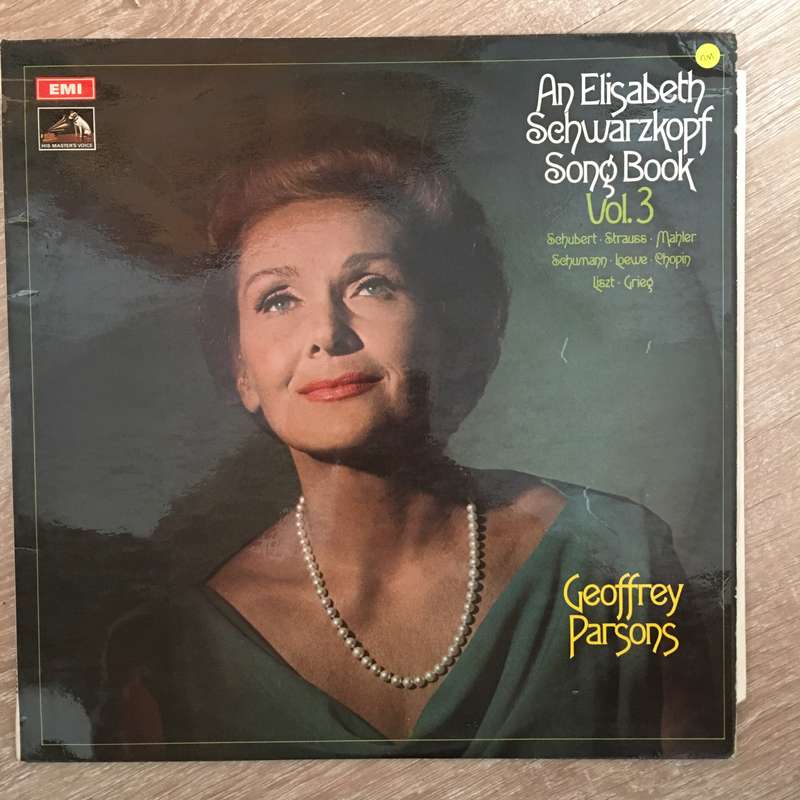 Elisabeth Schwarzkopf  An Elisabeth Schwarzkopf Song Book, Vol. 3 - Vinyl Record - Opened  ...