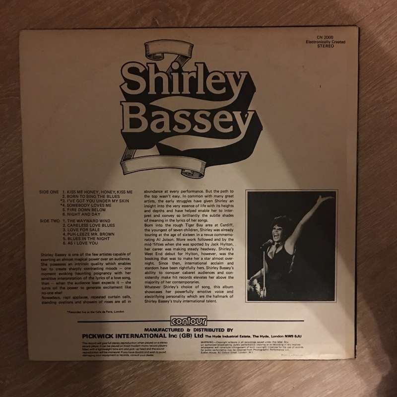 Shirley Bassey - Vinyl LP Record - Opened  - Very-Good+ Quality (VG+)