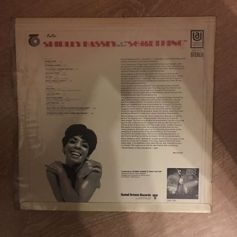Shirley Bassey - Something - Vinyl LP Record - Opened  - Very-Good Quality (VG)