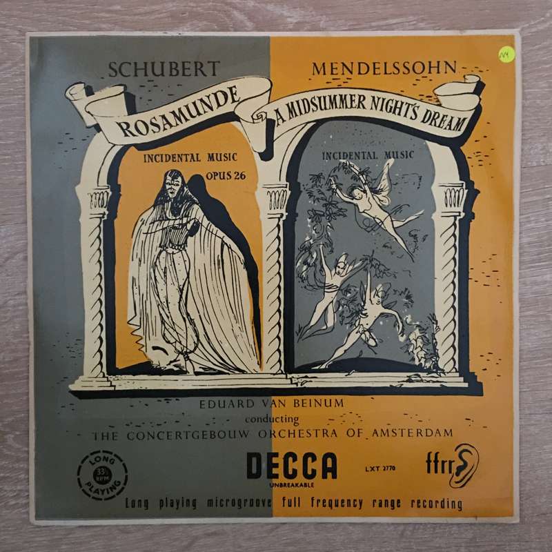 Schubert, Mendelssohn, Concertgebouw Orchestra Of Amsterdam, Eduard van Beinum  Rosamunde -...