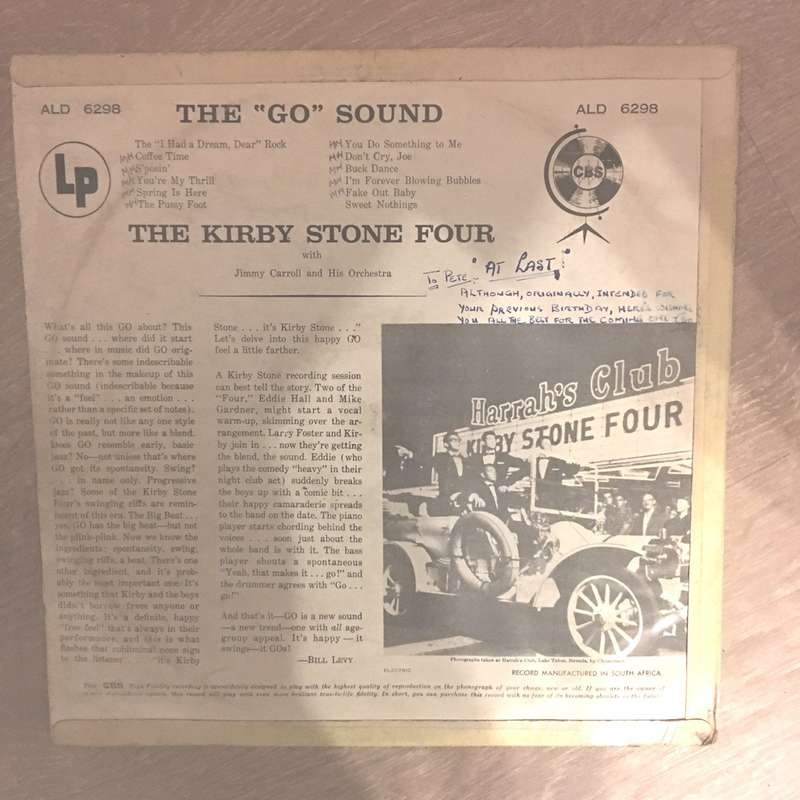 The Kirby Stone Four - The Go Sound - Vinyl LP Record - Opened  - Very-Good Quality (VG)