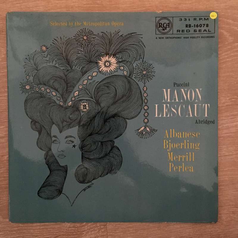 Licia Albanese, Jussi Björling, Robert Merrill  Puccini - Manon Lescaut (Abridged) - Vinyl...