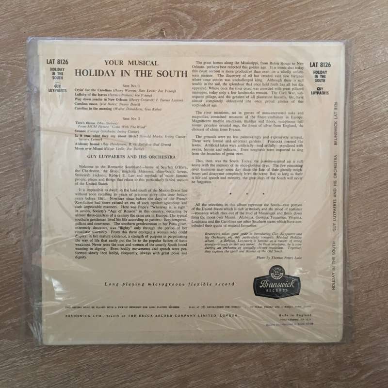 Guy Luypaerts - Your Musical Holiday In The South - Vinyl LP Record - Opened  - Very-Good+ Quali...