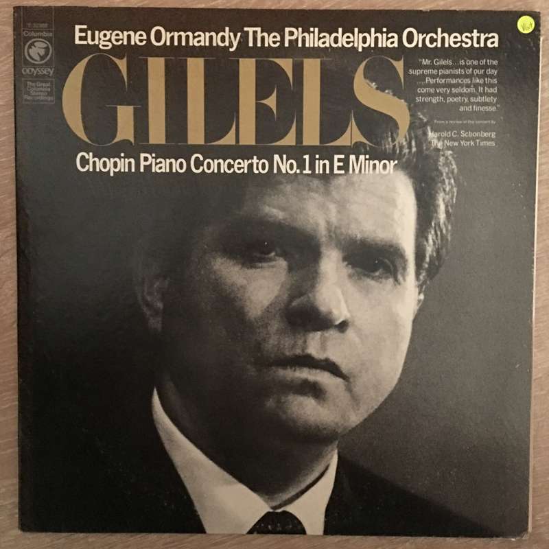 Chopin - Eugene Ormandy, The Philadelphia Orchestra, Gilels  Chopin Piano Concerto No.1 In ...