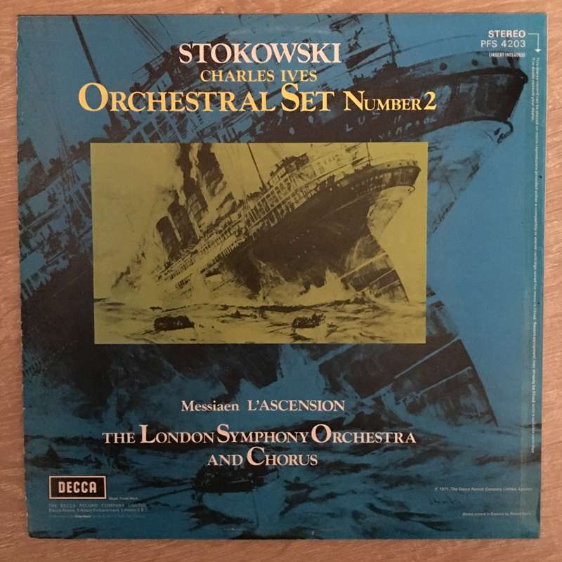 Stokowski, Messiaen/ Charles Ives, The London Symphony Orchestra  L'ascension / Orchestral ...