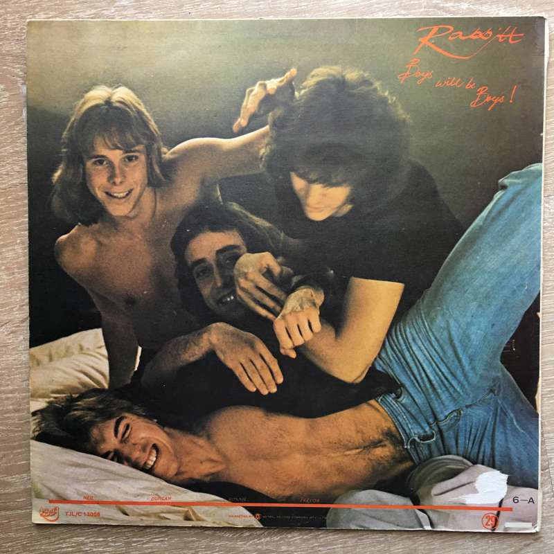 Rabbitt - Boys Will Be Boys  Vinyl LP Record - Very-Good+ Quality (VG+)