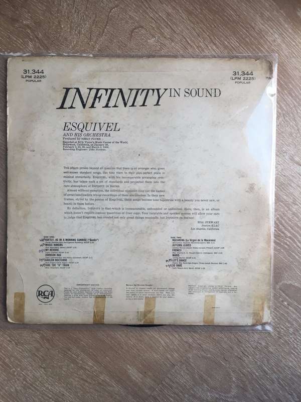 Esquivel And His Orchestra  Infinity In Sound - Vinyl LP Record - Opened  - Very-Good+ Qual...