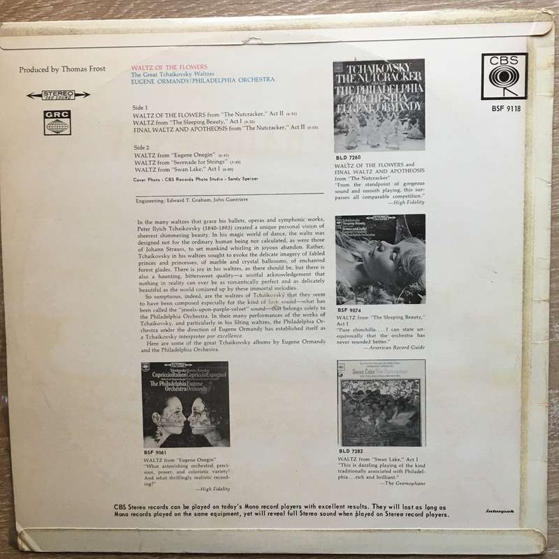 Eugene Ormandy / The Philadelphia Orchestra  Waltz Of The Flowers - Vinyl LP Record - Opene...