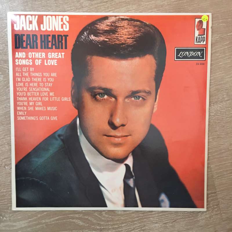 Jack Jones - Songs Of Love - Vinyl LP Record - Opened  - Very-Good+ Quality (VG+)