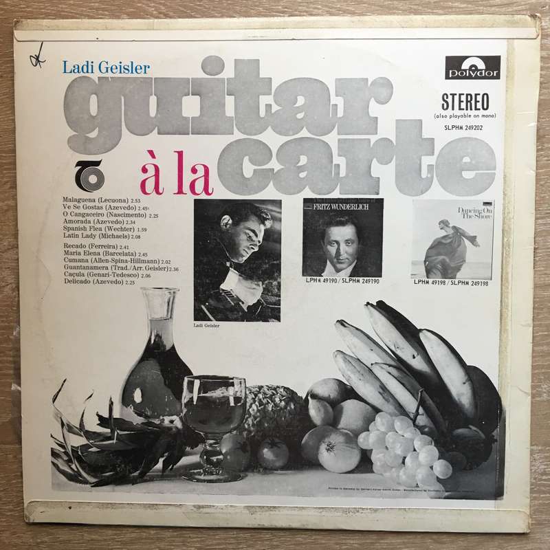 Ladi Geisler  Guitar À La Carte  Vinyl LP Record - Opened  - Very-Good+ Quality (VG+)