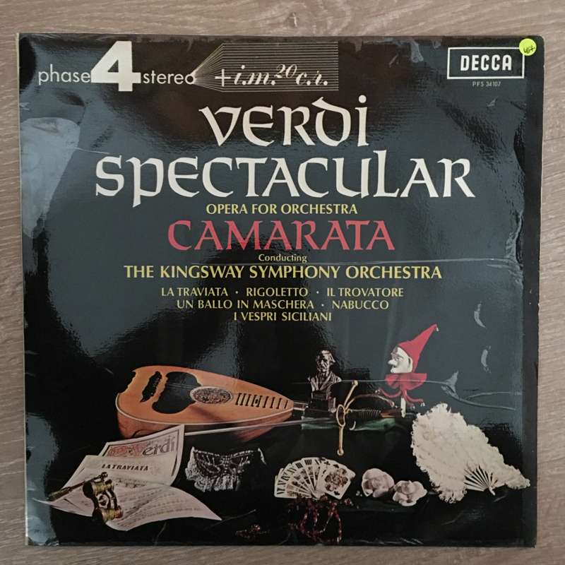 Camarata Conducting The Kingsway Symphony Orchestra  Verdi Spectacular - Vinyl LP Record...