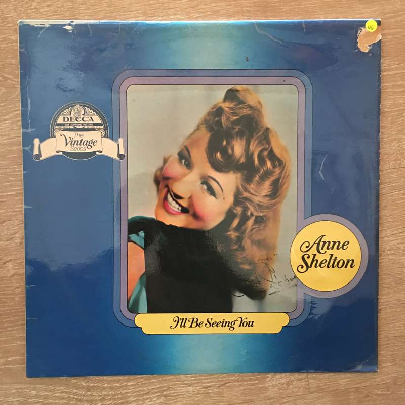 Anne Shelton - I'll Be Seeing You -  Vinyl LP Record - Opened  - Very-Good Quality (VG)