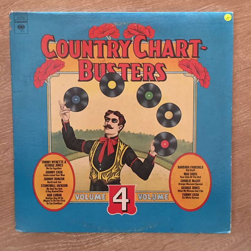 Country Chart Busters Vol 4 - Vinyl LP Record - Opened  - Very-Good- Quality (VG-)