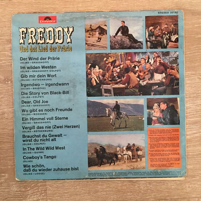 Freddy   Und Das Lied Der Prarie - Vinyl LP Record - Opened  - Good+ Quality (G+)