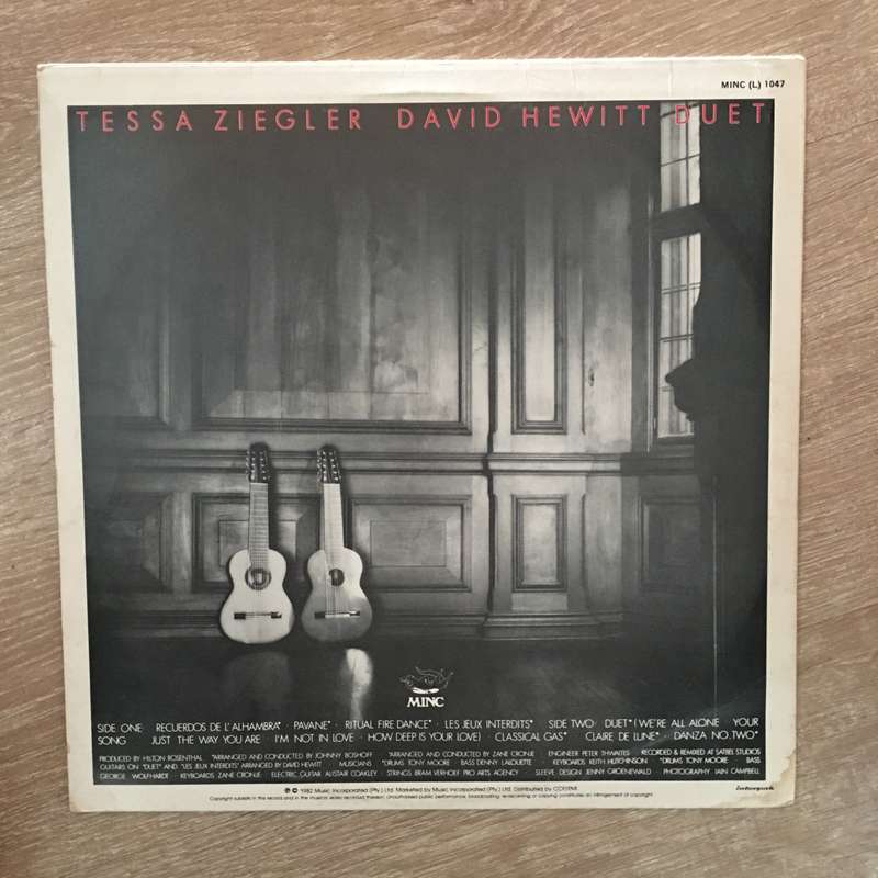Tessa Ziegler & David Hewitt - Duet - Vinyl LP Record - Opened  - Very-Good- Quality (VG-)