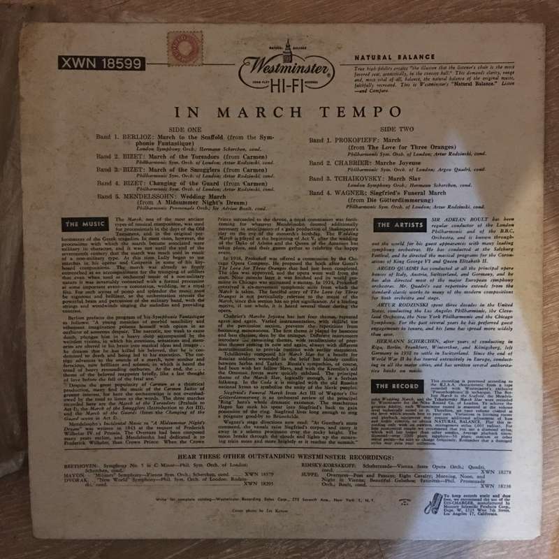 In March Tempo - Vinyl LP Record - Opened  - Very-Good Quality (VG)