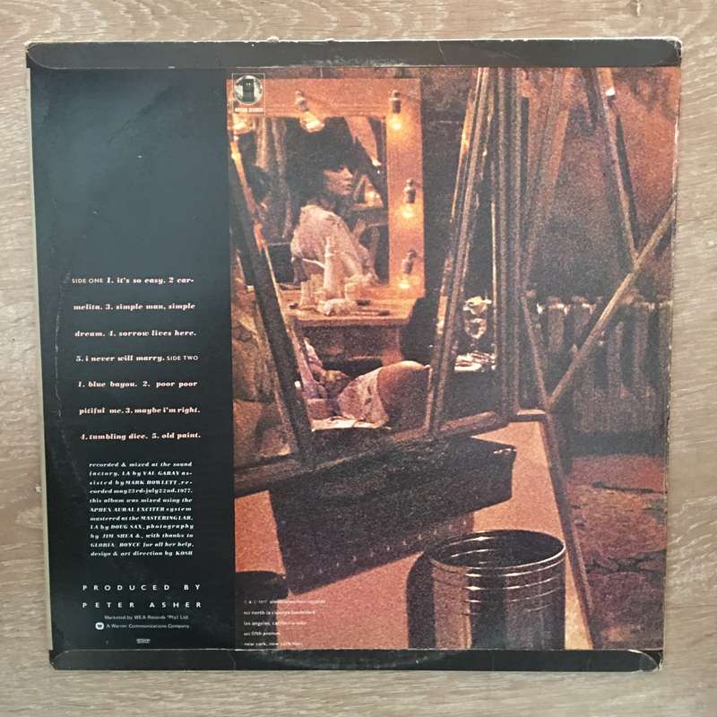 Linda Ronstadt - Simple Dreams - Vinyl LP Record - Very-Good- Quality (VG-)