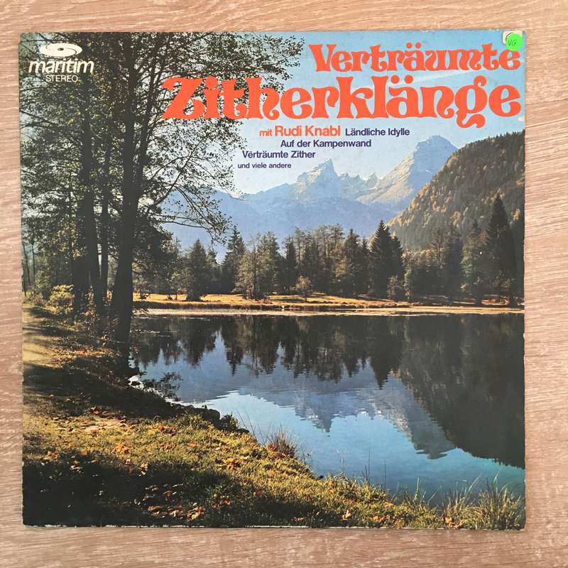 Rudi Knabl - Verträumte Zitherklänge - Vinyl LP Record - Opened  - Very-Good+ Quality (VG+)