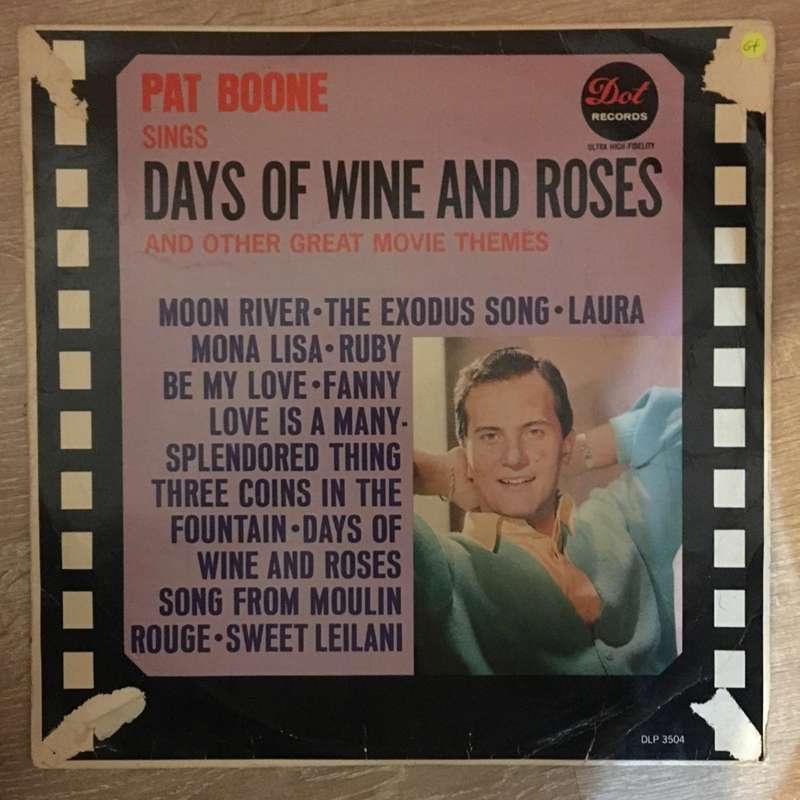 Pat Boone  Days Of Wine and Roses - Vinyl LP Record - Opened  - Good+ Quality (G+)