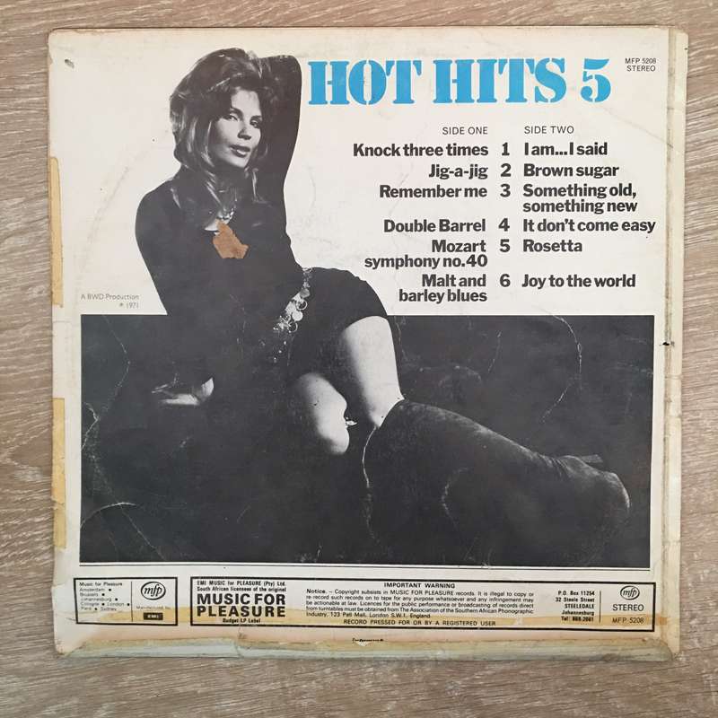 Hot Hits 5 - Vinyl LP Record - Opened  - Good Quality (G)