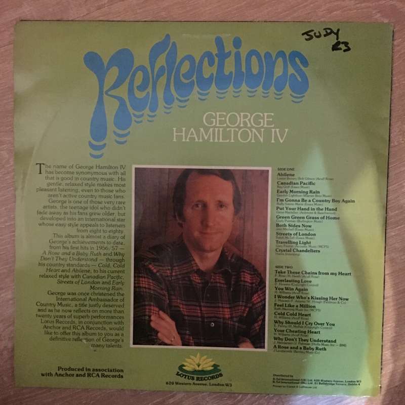 George Hamilton IV  Reflections  - Vinyl LP Record - Opened  - Very-Good- Quality (VG-)