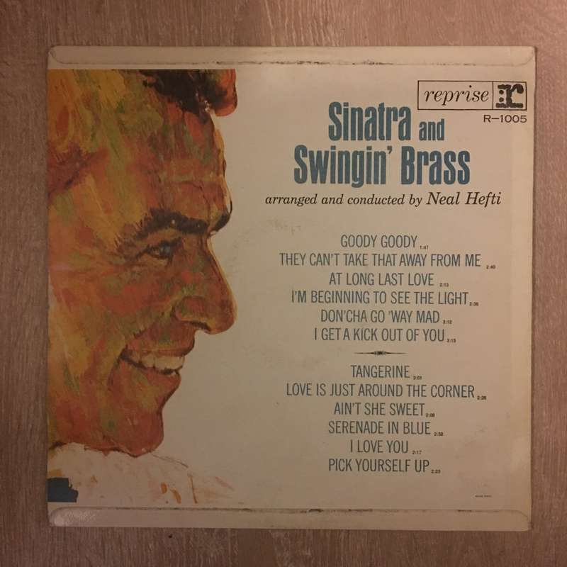 Sinatra & Swingin' Brass  - Vinyl LP Record  - Opened  - Very-Good+ Quality (VG+)