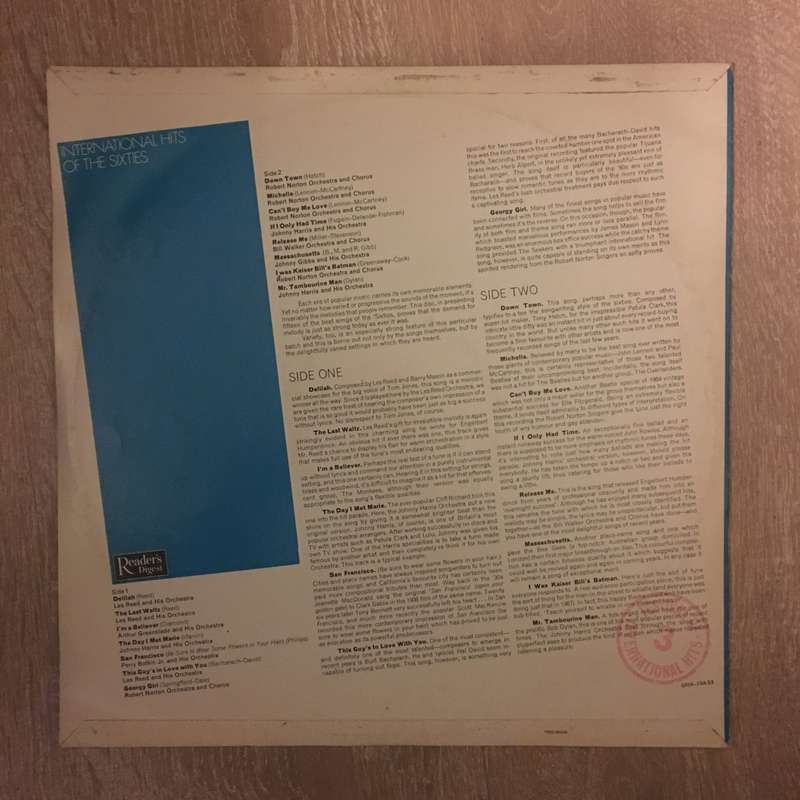 International Hits Of The Sixties - Vinyl LP Record - Opened  - Very-Good+ Quality (VG+)