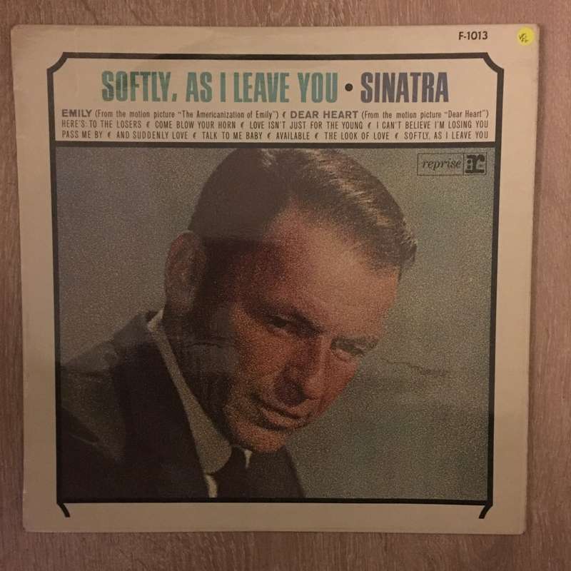 Frank Sinatra - Softly As I Leave You - Vinyl LP Record - Opened  - Very-Good+ Quality (VG+)