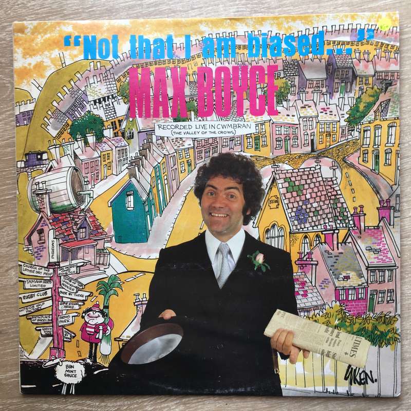 Max Boyce - Not That I am Biased - Vinyl LP Record - Opened  - Very-Good+ Quality (VG+)