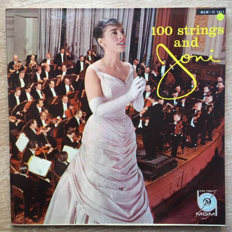 Joni James  100 Strings And Joni -  Vinyl LP Record - Very-Good+ Quality (VG+)